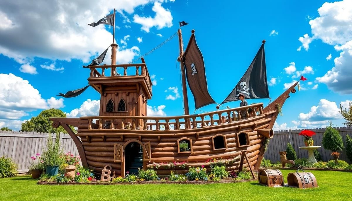pirate ship playhouse plans
