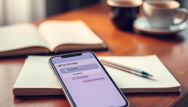 can you schedule a text on iphone