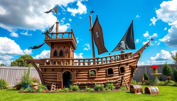 pirate ship playhouse plans