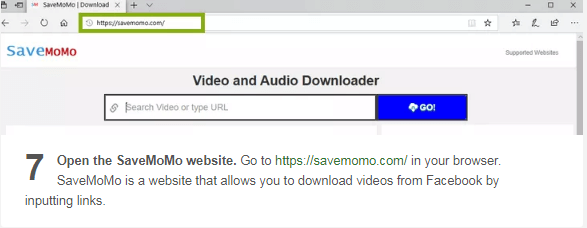 use saveform.net to download facebook videos