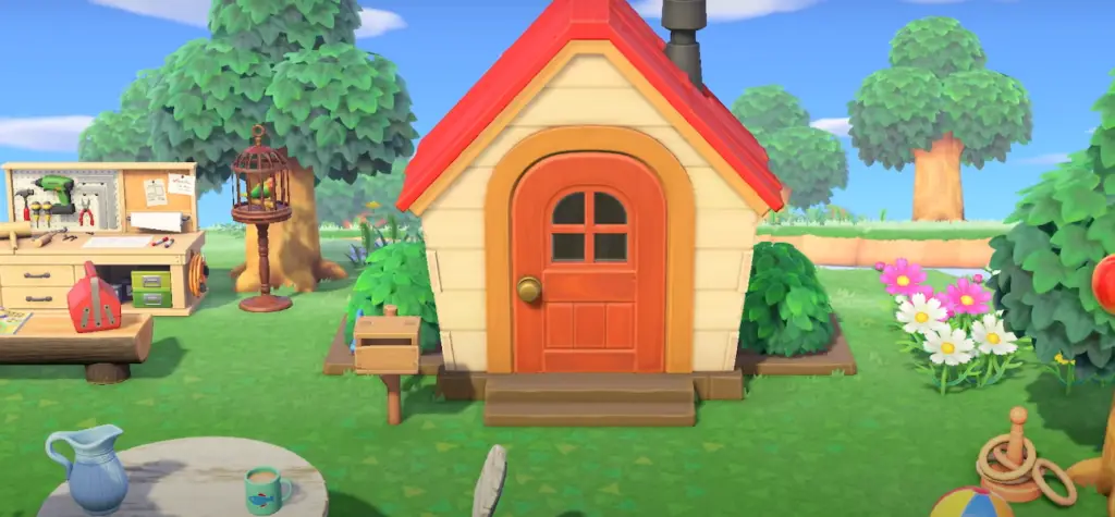 Picture: Build a house in Animal Crossing