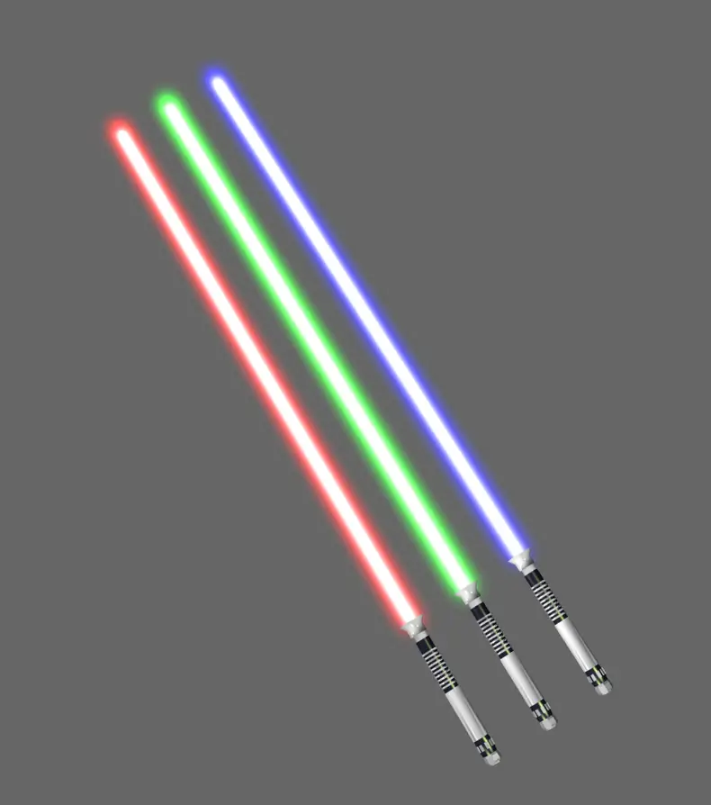 Picture: Lightsaber has different colors of the beam